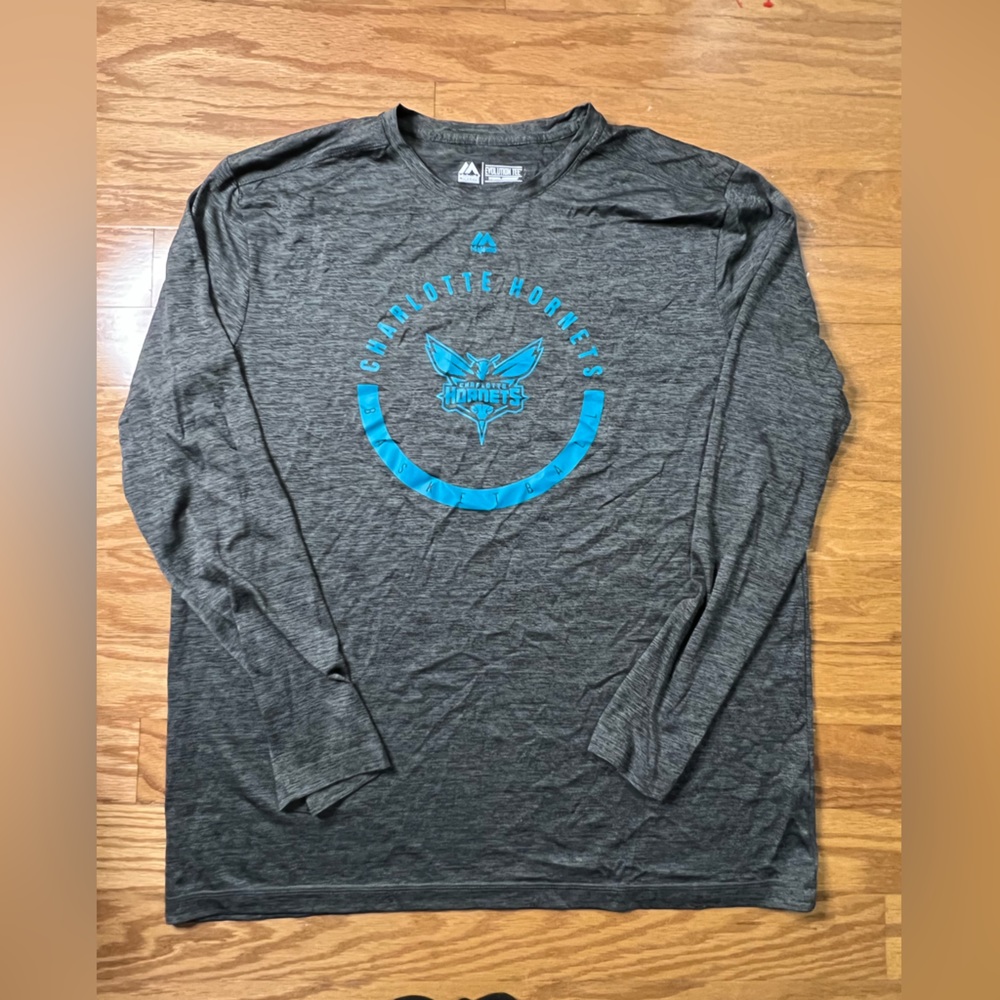 Charlotte hornets majestic long sleeve shirt